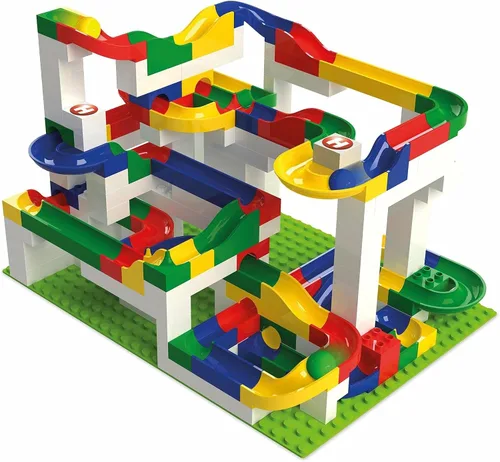 Vista 2 de Hubelino Marble Run - Caja de construcción grande de 200 piezas - ¡El original! Fabricado en Alemania! - Certificado y galardonado Marble Run - 100%