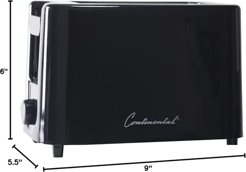 Vista 7 de CE North America CETT019 Tostadora de 2 rebanadas-BLK