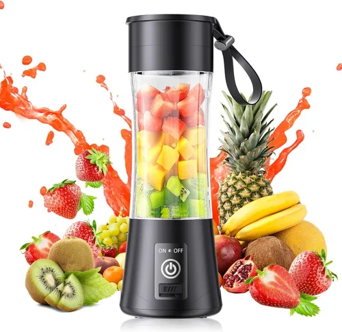 Vista 10 de Mini licuadora portátil personal de 12 oz - Licuadora de tamaño pequeño Púrpura