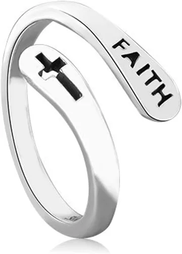 Vista 39 de Anillo de plata de ley 925, minimalista, ajustable, hecho a mano, para mujeres y niñas