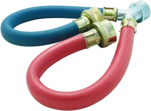 Vista 7 de TT FLEX Conector de manguera mezcladora en Y para lavadora de goma, accesorios de 3/4", longitud de 1 pie (12")