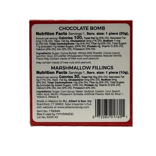 Vista 2 de Needzo Bolas de Chocolate Caliente Navideño Derretibles, Rellenos de Calcetas Paquete de 3