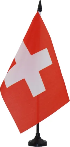 Vista 200 de AZ FLAG Aland Table Flag 4x6 in 100D Polyester Plastic Base Indoor use Finnish 15x10 cm desk flag stitched finish with reinforced edges with