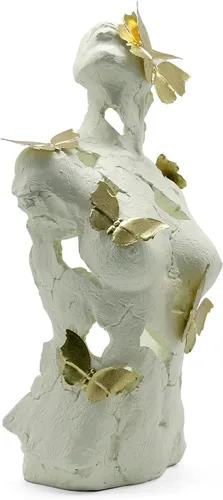 Vista 9 de Lukitas Busto femenino abstracto con escultura de mariposas, estatua de Afrodita, decoración artística de figura corporal, belleza de defectos