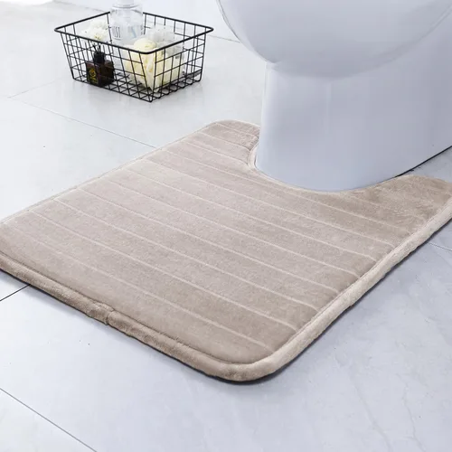 Vista 40 de SWEMSTAR Alfombra de baño de espuma viscoelástica con alfombra de inodoro, tapete de baño absorbente de agua para suelo de baño, antideslizante