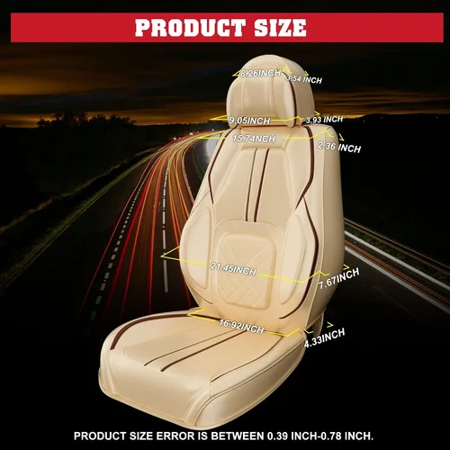 Vista 3 de ASLONG 5 piezas 2025 Fundas para asientos delanteros y traseros de auto, accesorios para interior de auto con cuero de napa impermeable para autos