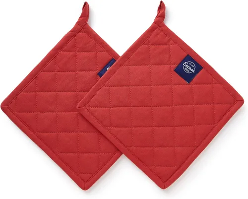 Vista 14 de Encasa XO Soportes para ollas, almohadillas acolchadas para cocina, 8 x 8 Azul escocés