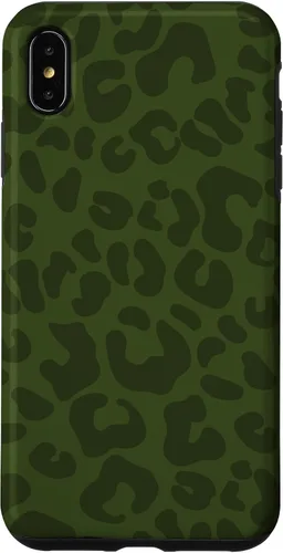 Vista 11 de Olive Military Green Cheetah Leopard Print Animal Skin Case for iPhone 17