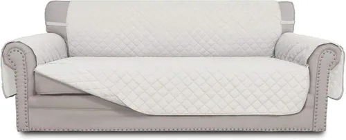 Vista 35 de Easy-Going - Funda reversible para sofá, resistente al agua, con varillas de espuma y correas elásticas, protector de muebles para mascotas y perros