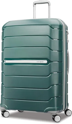 Vista 44 de Samsonite Freeform de carcasa rígida expandible con ruedas giratorias dobles, Negro