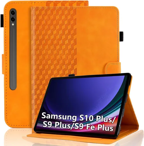 Vista 40 de Funda para Samsung Galaxy Tab S6 Lite 2024/2022/2020 de 10.4 pulgadas SM-P620/P625/P610/P613/P615/P619 de piel sintética, funda magnética con Negro