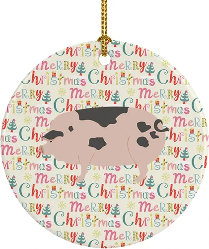 Vista 50 de Caroline's Treasures Adorno de cerámica de avestruz común para árbol de Navidad, decoración colgante para el hogar, Navidad, vacaciones, fiesta