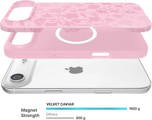 Vista 633 de VELVET CAVIAR Funda para iPhone 15, compatible con MagSafe, probada contra caídas de 10 pies, fundas protectoras de diseño, leopardo color rosa