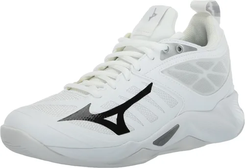 Vista 10 de Mizuno Dimensión de onda unisex para adultos Negro/Blanco