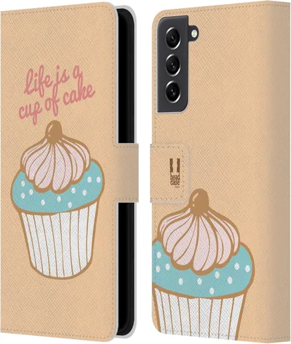 Vista 70 de Head Case Designs Assortment Cupcakes Happiness Leather Wallet Case Compatible with Samsung Galaxy A07 4G Surtido