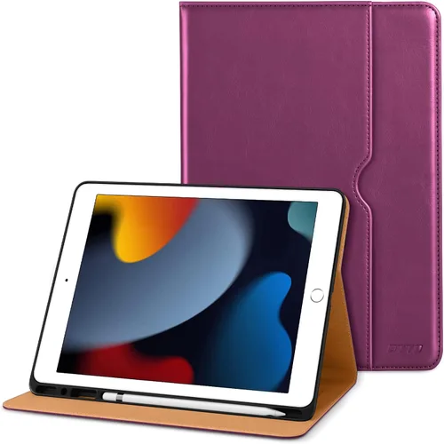 Vista 42 de DTTO Funda para iPad de 9ª/8ª/7ª Generación de 10.2 Pulgadas 2021/2020/2019, Funda de Soporte Folio Empresarial de Cuero Premium con Soporte