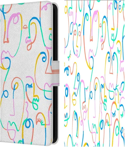 Vista 48 de Head Case Designs Officially Licensed Ninola Brushstrokes Multi Colorful Leather Wallet Case Compatible with Samsung Galaxy A07 4G