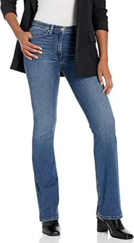 Vista 49 de HUDSON Jeans Barbara de cintura alta corte en negro recubierto Aparición