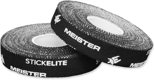 Vista 5 de Meister StickElite - Cinta deportiva porosa profesional para dedos de manos y pies, 15 yardas x 1/2 pulgadas, color negro, 2 rollos