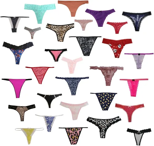Vista 3 de HORIOL Sexy - Paquete de 10 bragas de encaje con espalda en T tanga tanga tanga tanga 10pcs