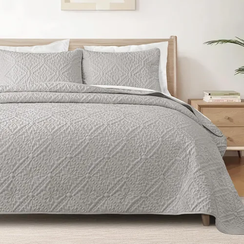 Vista 15 de Exclusivo Mezcla Juego de Edredón Individual, Cubrecamas Ligeras y Suaves con 1 Funda de Almohada, Edredones Modernos de Color Azul Aguamarina