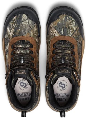 Vista 5 de KEEN Utility Botas de trabajo impermeables de 90 grados con punta compuesta para hombre Skokie Hiker Style Mid Height