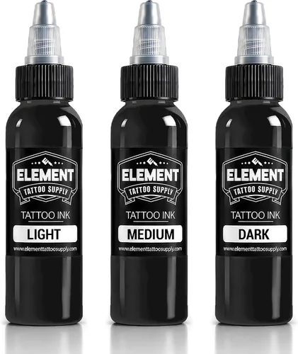 Vista 68 de Element Tattoo Supply - Tinta negra para tatuaje, 8 onzas, tinta negra Negro