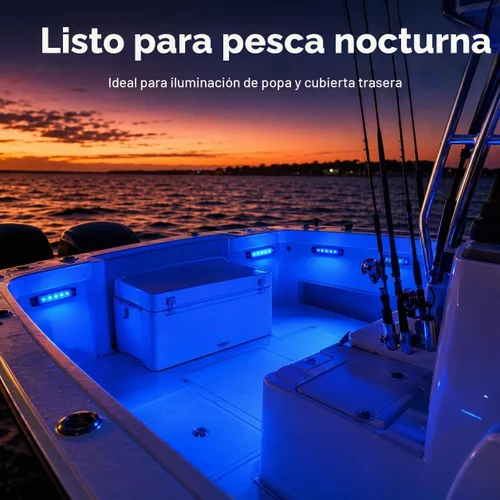 Vista 9 de Shangyuan Luces marinas: 6 luces interiores LED impermeables para yate, barco de pesca, kayak y más, 12 V