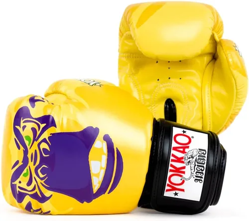 Vista 8 de YOKKAO Guantes de boxeo Muay Thai transpirables de diseño Guantes de entrenamiento y combate de cuero premium para hombres y mujeres Guantes