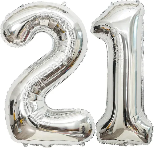 Vista 14 de Globos de 0 números plateados 0 globos de número 40 pulgadas número 0 globos de aluminio Mylar