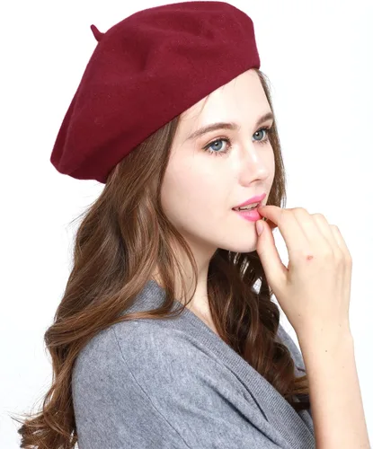 Vista 31 de WW004 Invierno 100% Lana Cálida Arte Francés Vasco Boina Tam Beanie Cap