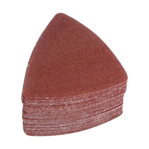 Vista 31 de HARFINGTON 60 piezas de papel de lija triangular de gancho y bucle, 40 granos, almohadillas de lijado de óxido de aluminio de 3-1/8 pulgadas, papel
