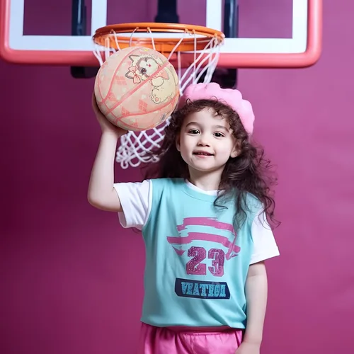 Vista 6 de Kuangmi Baloncesto para niños, tamaño juvenil 5 (27.5 pulgadas), tamaño infantil 4 (25.5 pulgadas), para niños y niñas, para interiores
