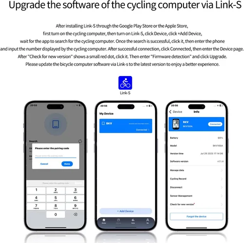 Vista 4 de Paquete GPS inalámbrico para computadora de bicicleta, velocímetro y odómetro, sensor de cadencia, retroiluminación automática y parada automática