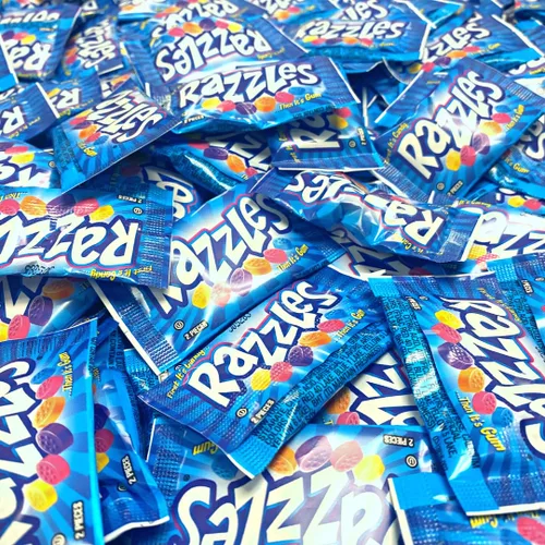 Vista 3 de Razzles Candy Gum (bolsa de 60 unidades)