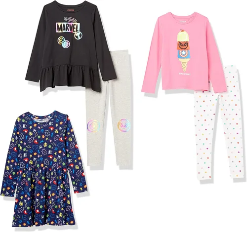 Vista 51 de Amazon Essentials Disney Marvel Star Wars Frozen Conjunto de ropa de mezcla y combinación de princesa para niñas y niños pequeños