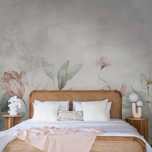 Vista 5 de artgeist Mural de pared con flores de 98 x 69 pulgadas, XXL, no tejidas, forro polar, decoración de pared, impresión de fotos, imagen, diseño de #01
