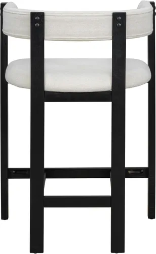 Vista 9 de Christopher Knight Home Rylan - Juego de 2 taburetes tapizados de tela moderna en forma de U para comedor, altura de encimera, taburete de madera