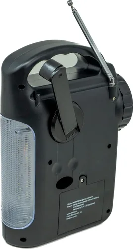 Vista 7 de Kaito KA340 Linterna solar de campamento LED recargable con manivela de dinamo para emergencia AM/FM/SW NOAA Radio solar con Bluetooth, linterna