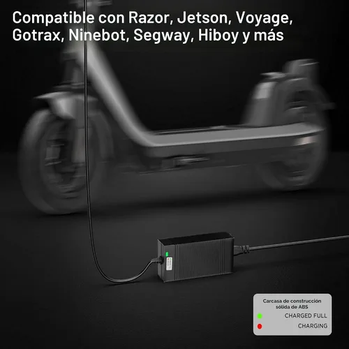 Vista 3 de EVAPLUS Adaptador de corriente de 54.6 V con certificación UL para scooter eléctrico de bicicleta eléctrica, cargador de batería de litio de 48 V