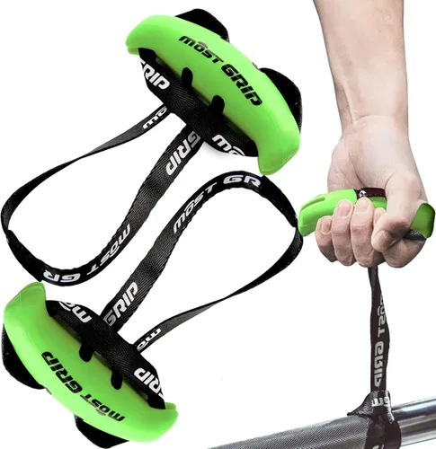Vista 9 de Manijas de agarre neutro MOST para dominadas en gimnasio en casa, empuñaduras ergonómicas para dominadas con antideslizante para remo con barra en T