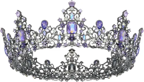 Vista 9 de SWEETV Queen Crown, Princess Crowns for Women, Baroque Tiaras for Women 0. Multicolor