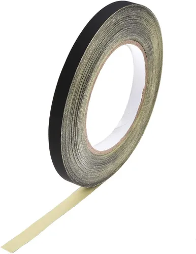 Vista 9 de uxcell Cinta de tela de acetato de 0.197 in para portátil reparación de guitarra eléctrica auto cinta adhesiva de alta temperatura negro 98.4