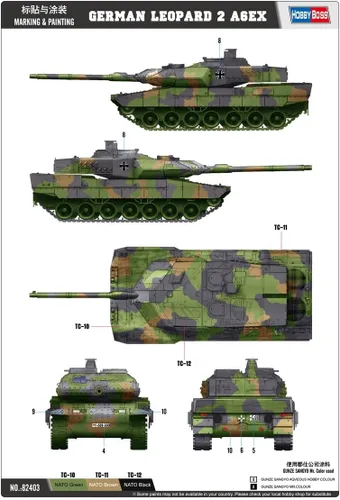 Vista 3 de Hobby Boss Leopard 2 A6EX - Kit de construcción para modelo de vehículo