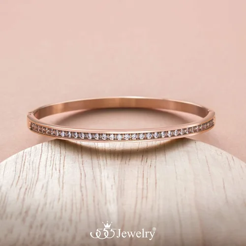 Vista 4 de 555Jewelry Pulsera de acero inoxidable para mujer