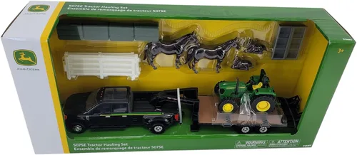 Vista 3 de John Deere 1/32 5075E Tractor Hauling Set Toy - LP82785
