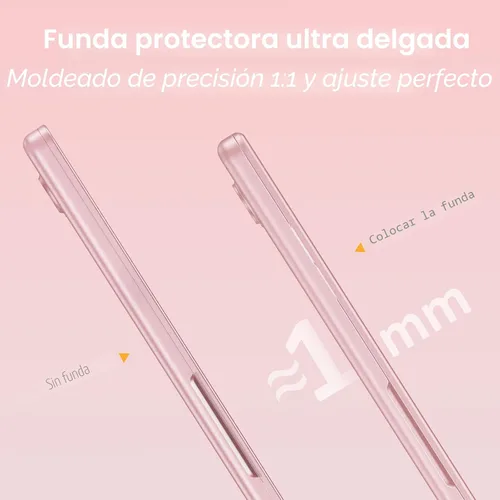 Vista 7 de MOSISO Compatible con MacBook Neo Case 13 pulgadas 2026 A3404 A18 Pro Chip Rubor transparente