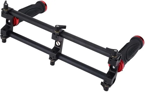Vista 8 de Mango extensor de doble empuñadura, accesorio para estabilizador de cardán de mano para cámara con montaje de liberación rápida y diseño