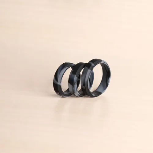 Vista 58 de Knot Theory - Anillo de boda de silicón para hombres y mujeres Anillos de goma finos de calidad superior con gran estilo, comodidad; son ideales