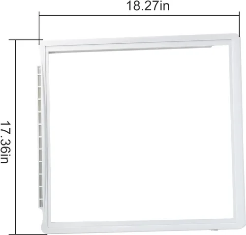 Vista 3 de Marco de estante mejorado 241969501 sin vidrio para refrigerador Frigidaire estante de repuesto para bandeja para verduras LFSS2612TF0